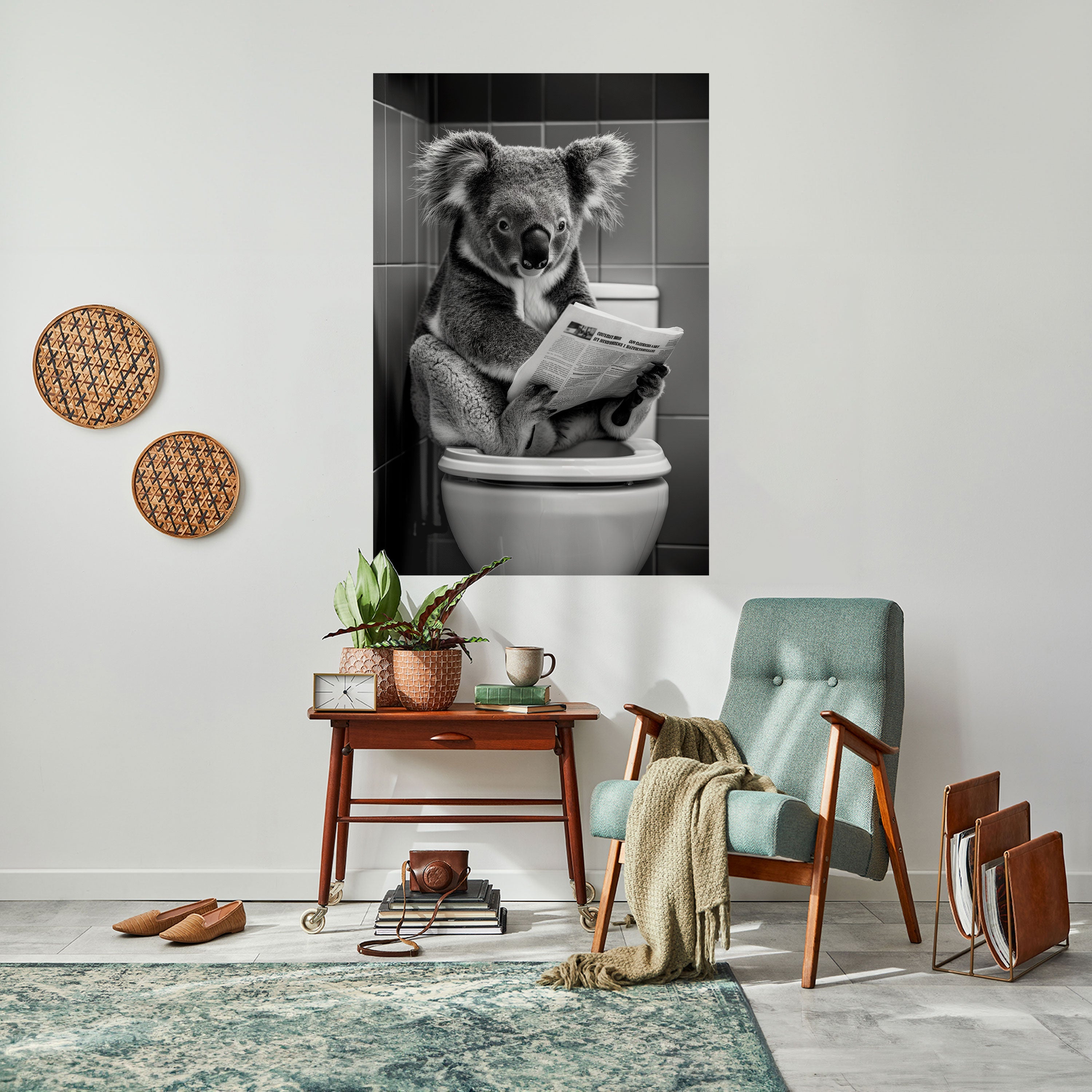 TOILET TIME TALES Poster Vertical Autocolante