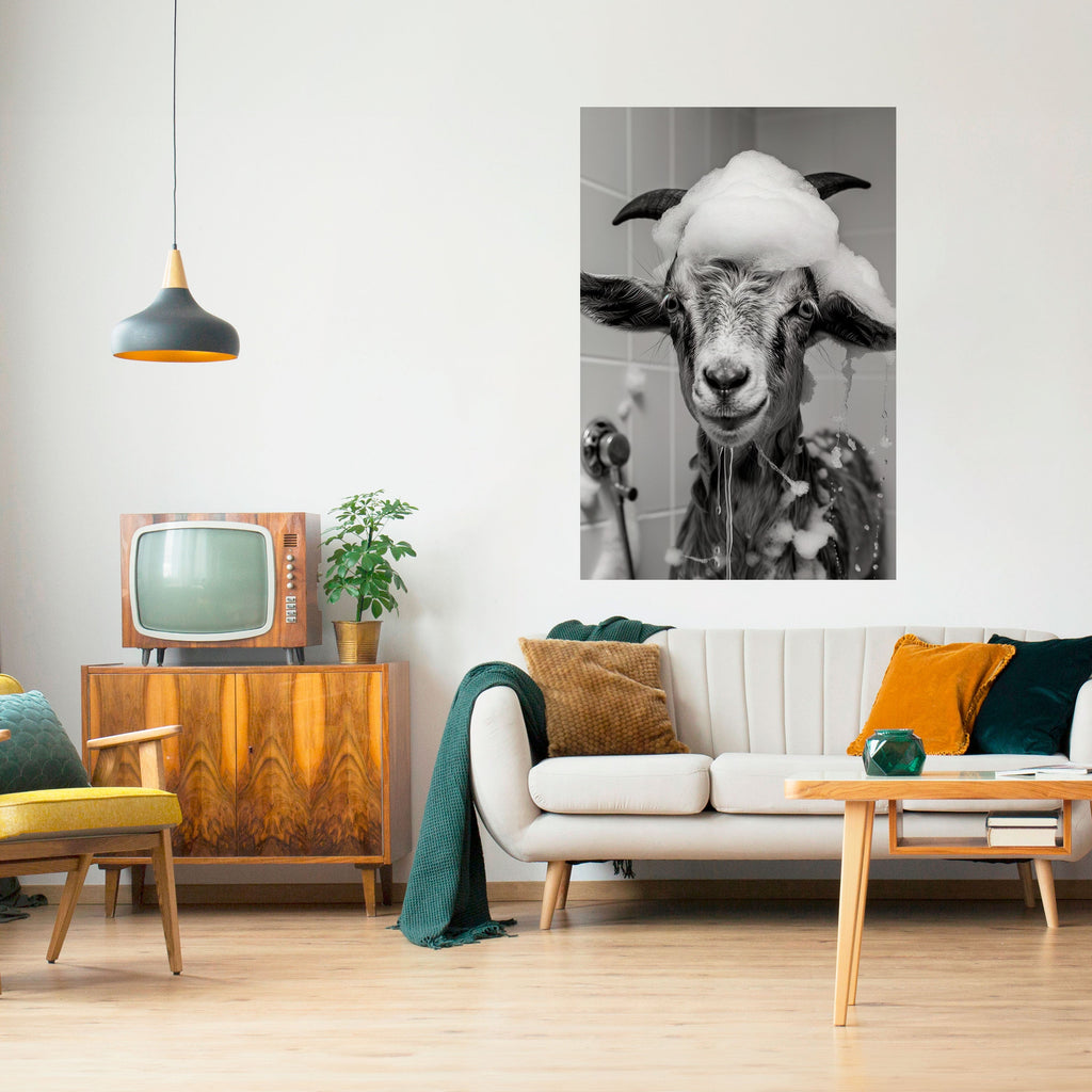 SOAPY GOAT GIGGLES Poster Vertical Autocolante