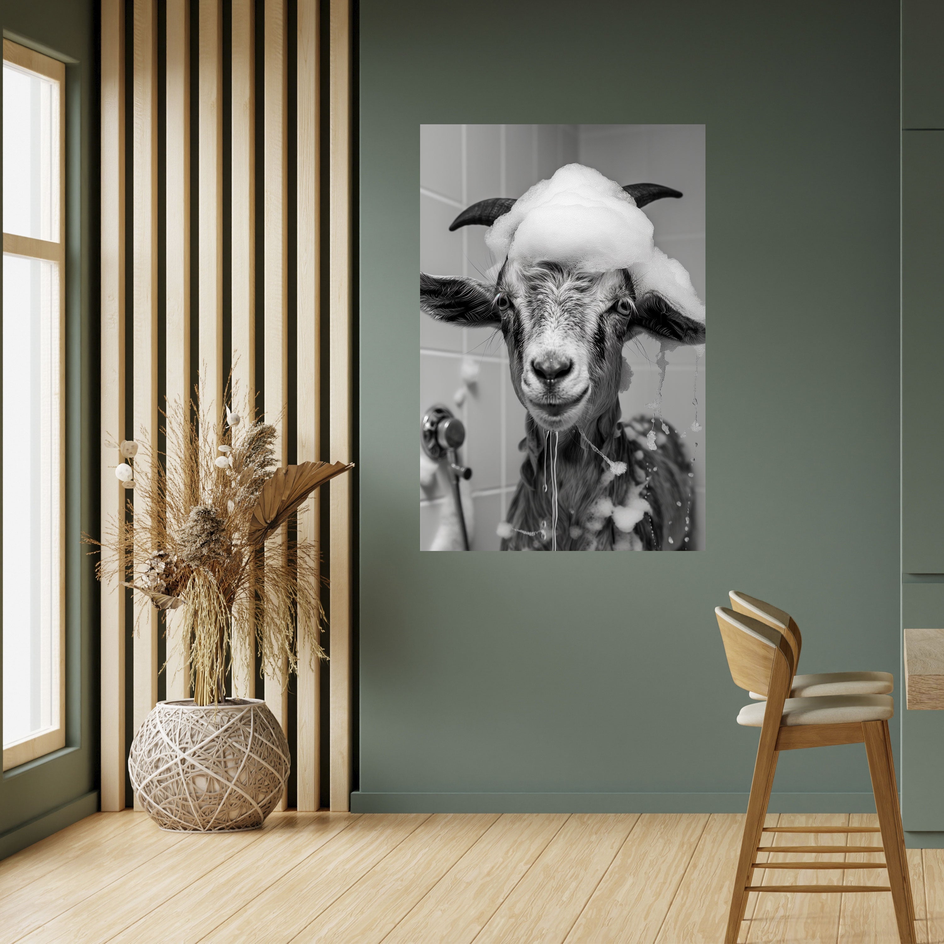 SOAPY GOAT GIGGLES Poster Vertical Autocolante