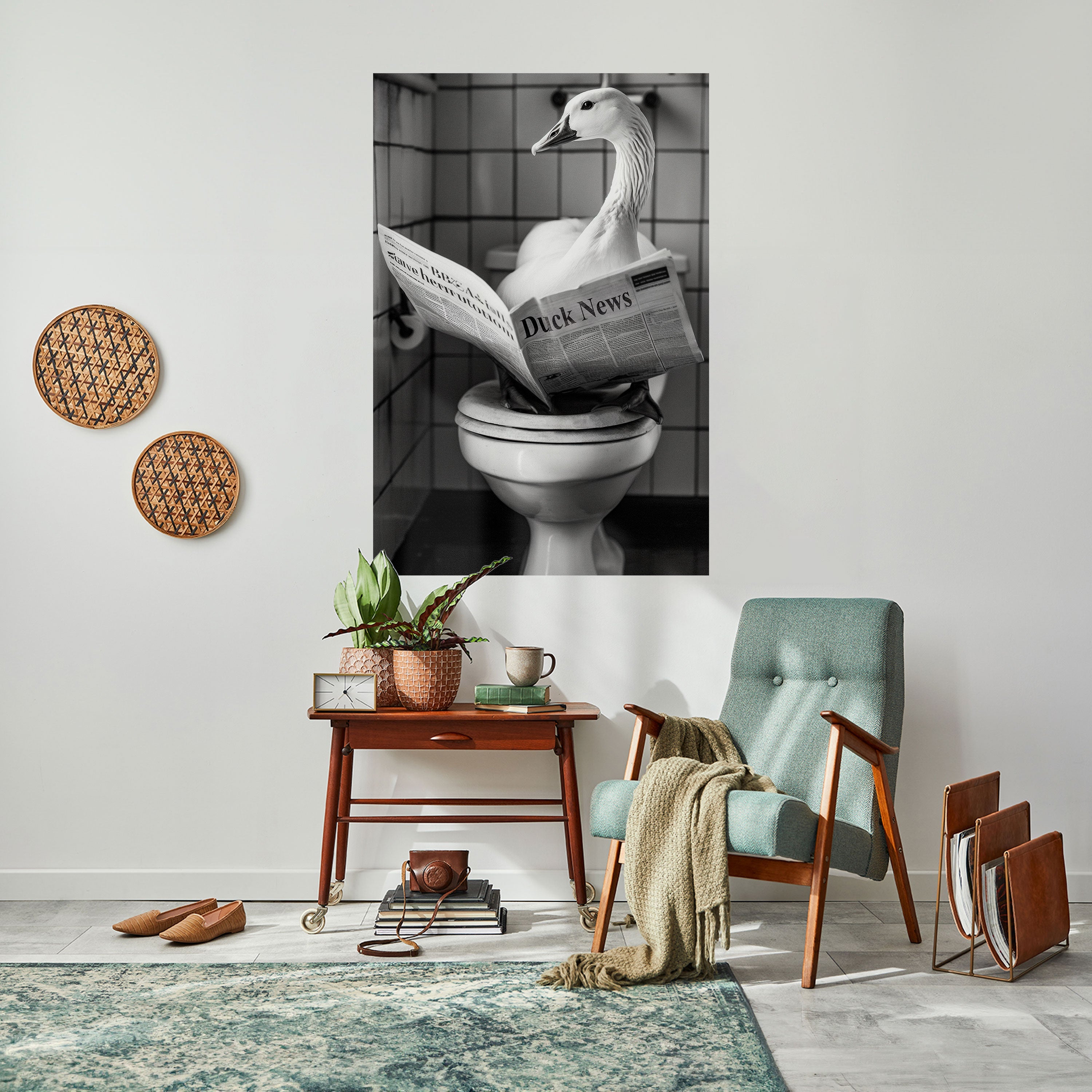 DUCKTAILS AND TIDBITS Poster Vertical Autocolante