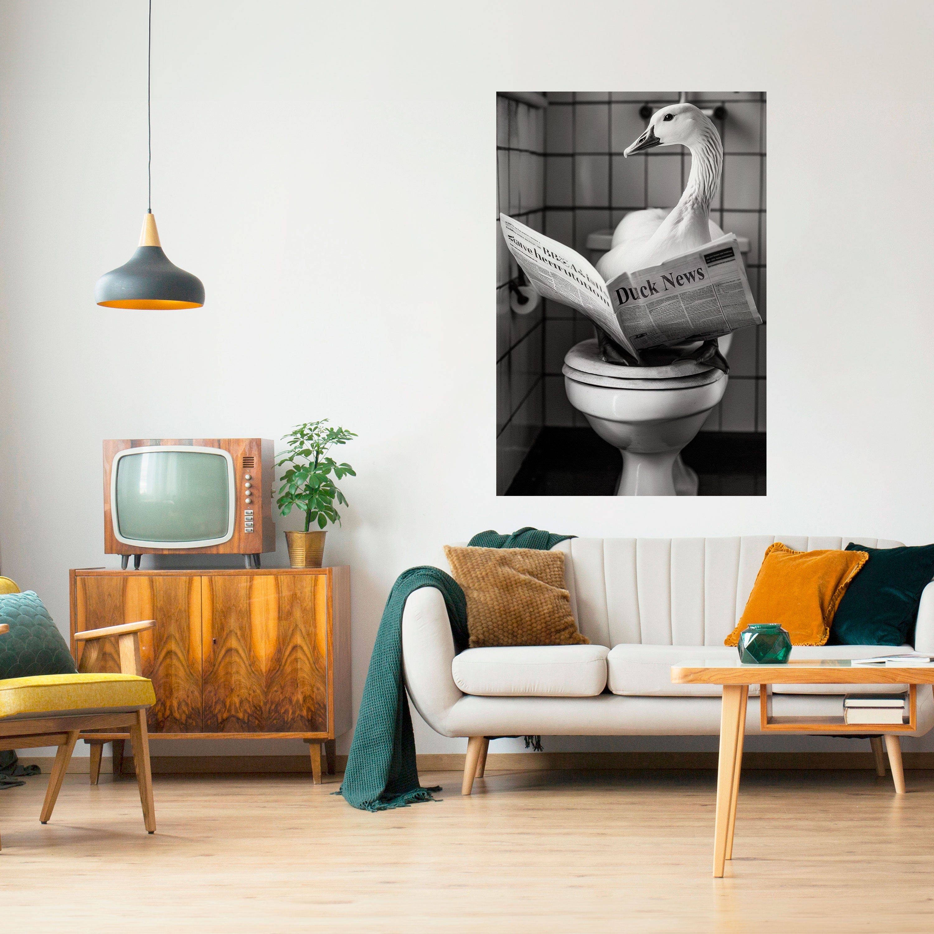 DUCKTAILS AND TIDBITS Poster Vertical Autocolante