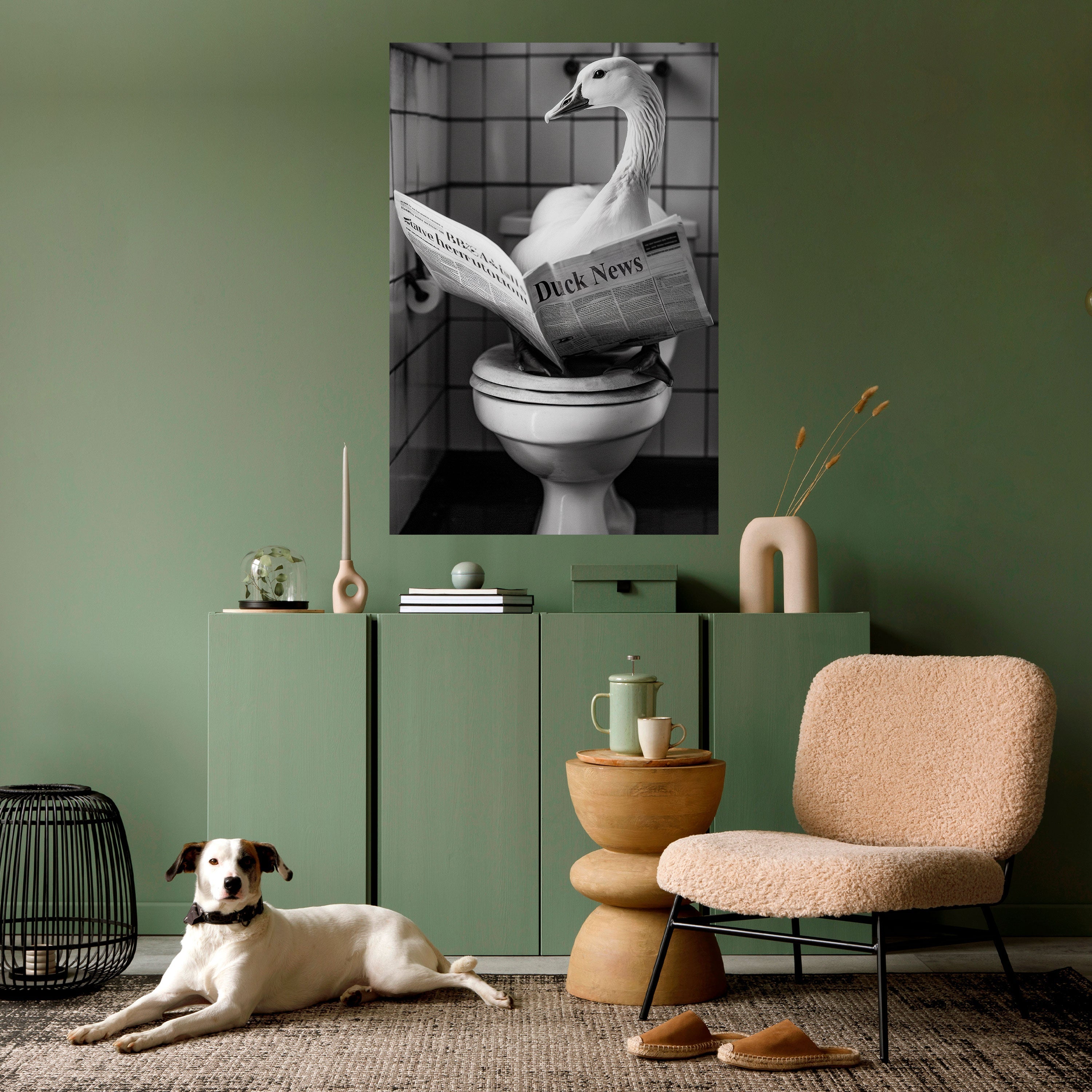 DUCKTAILS AND TIDBITS Poster Vertical Autocolante