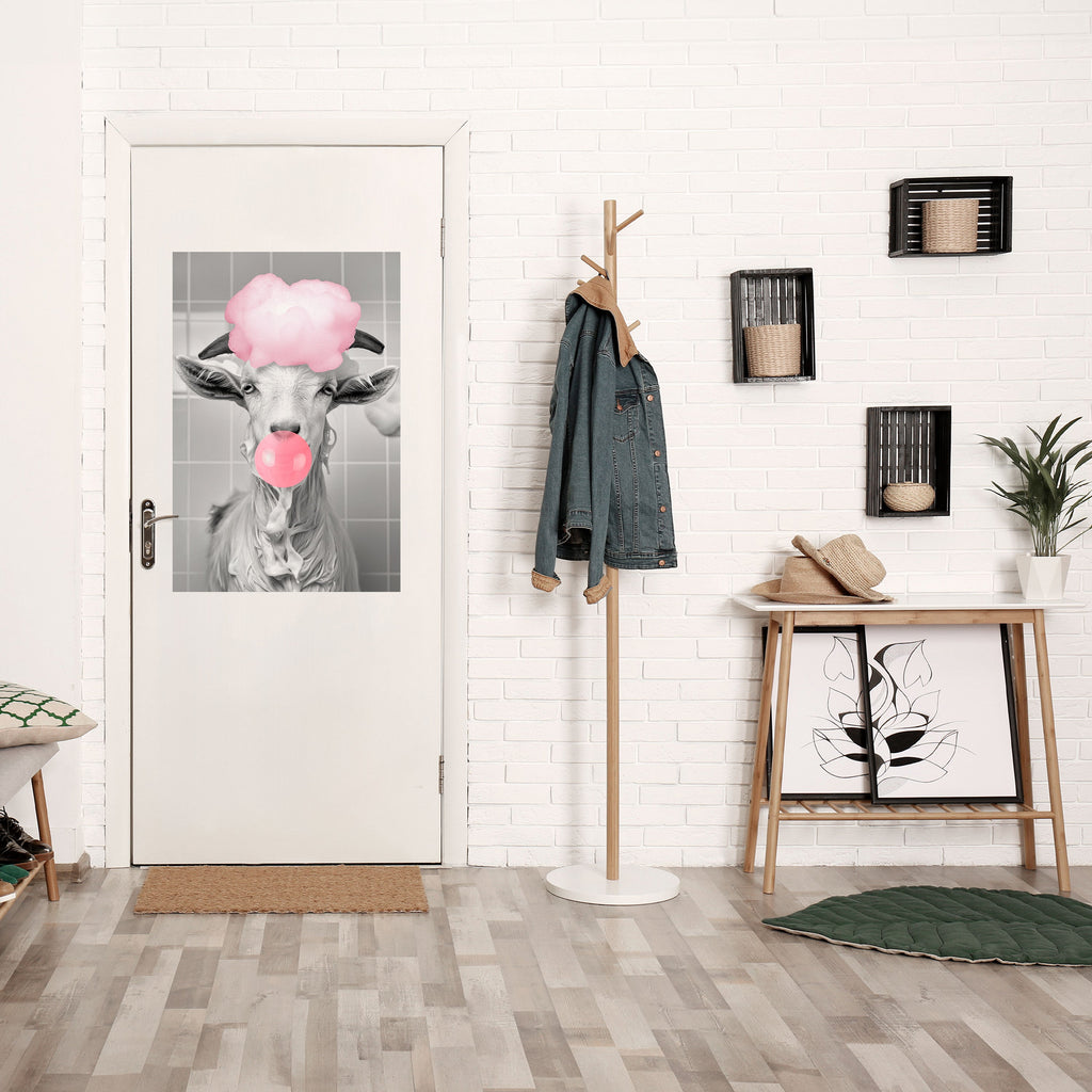 BUBBLEGUM BOVINE BLISS Poster Vertical Autocolante