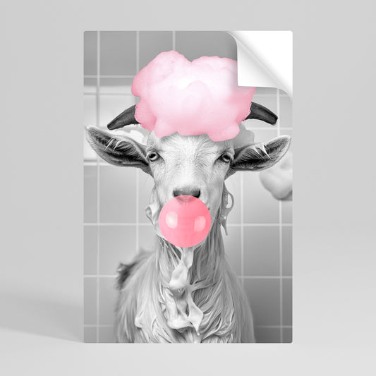 BUBBLEGUM BOVINE BLISS Póster Autocolante Vertical