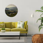 SHEEP IN SERENITY Quadro Redondo Decorativo