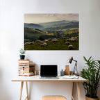 SHEEP IN SERENITY Peel and Stick Horizontal Poster
