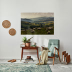 SHEEP IN SERENITY Peel and Stick Horizontal Poster