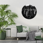 STRIPED SYMPHONY SAGA Quadro Redondo Decorativo