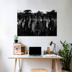 STRIPED SYMPHONY SAGA Peel and Stick Horizontal Poster