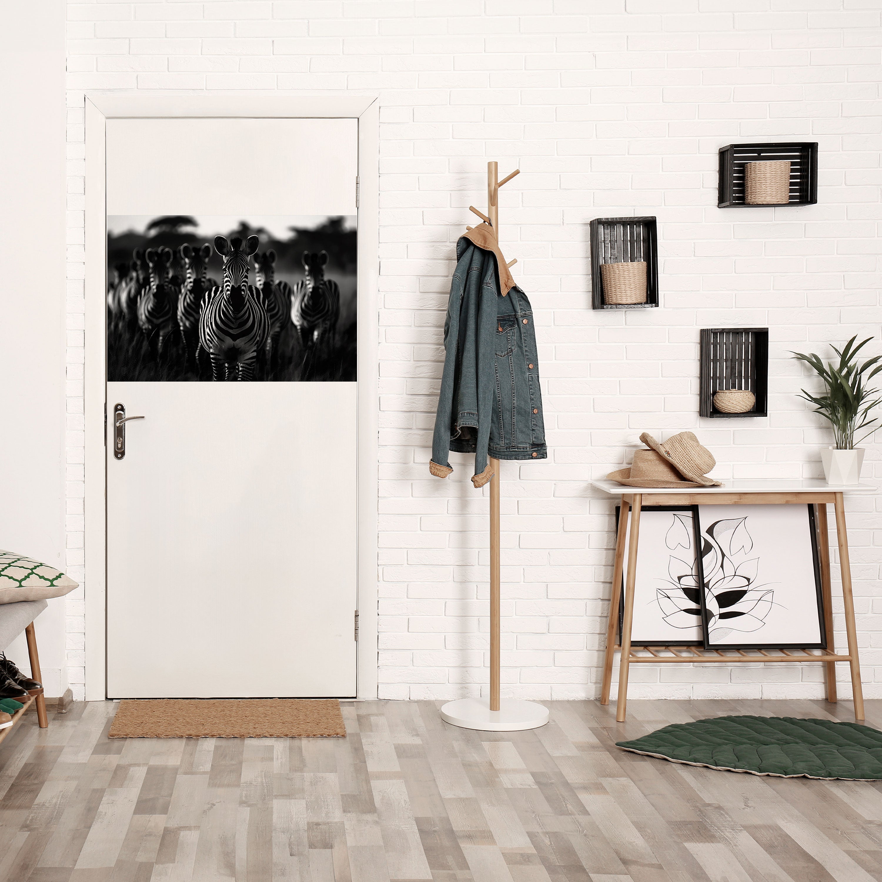 STRIPED SYMPHONY SAGA Peel and Stick Horizontal Poster