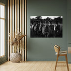 STRIPED SYMPHONY SAGA Peel and Stick Horizontal Poster