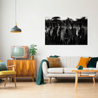 STRIPED SYMPHONY SAGA Peel and Stick Horizontal Poster