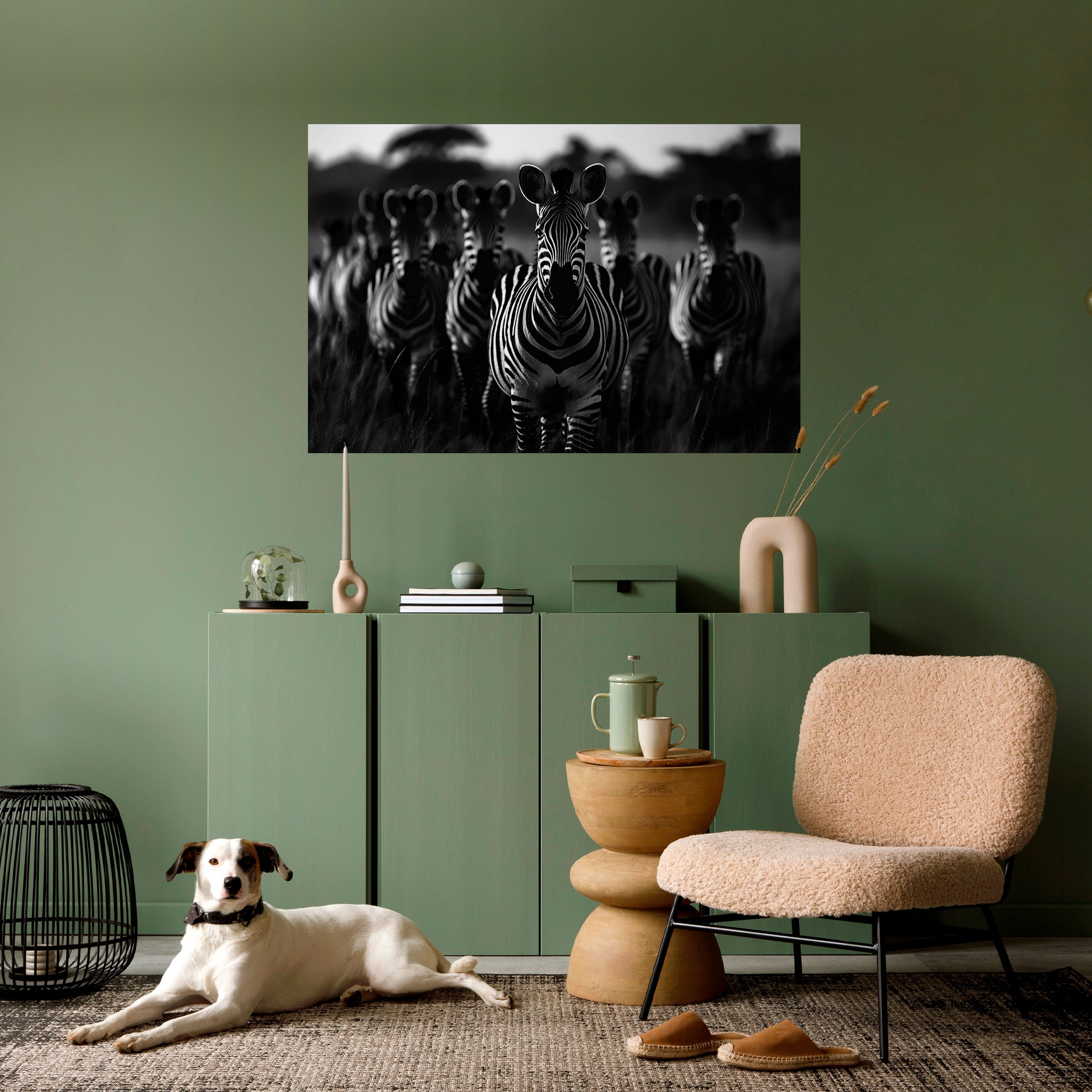 STRIPED SYMPHONY SAGA Peel and Stick Horizontal Poster