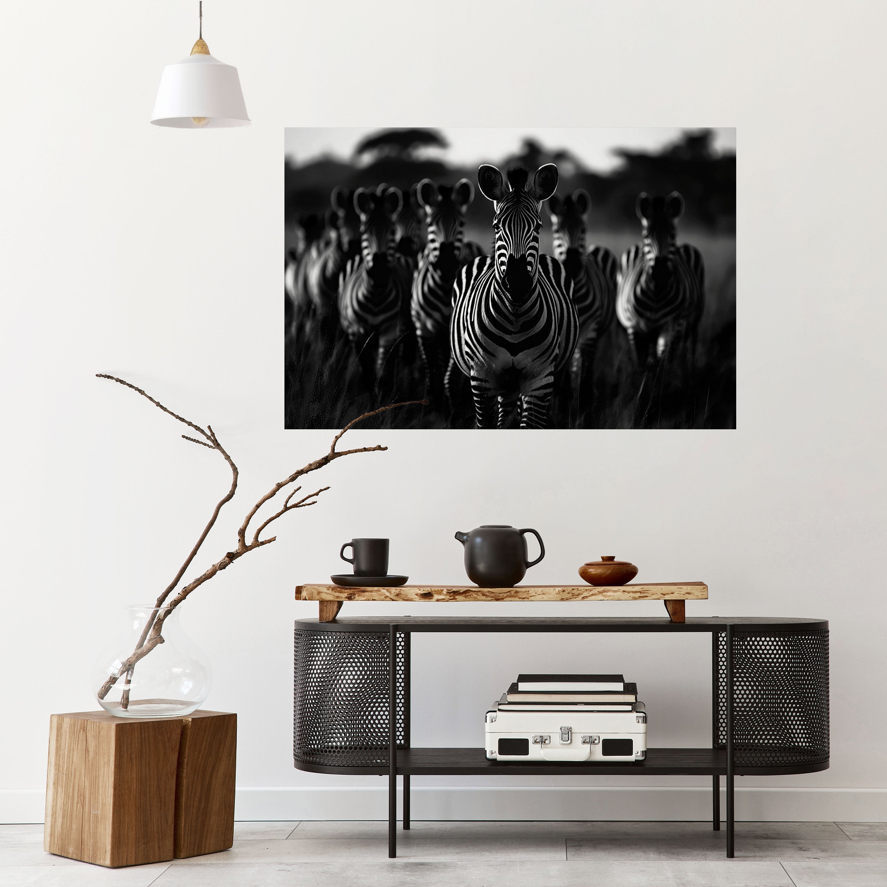 STRIPED SYMPHONY SAGA Peel and Stick Horizontal Poster