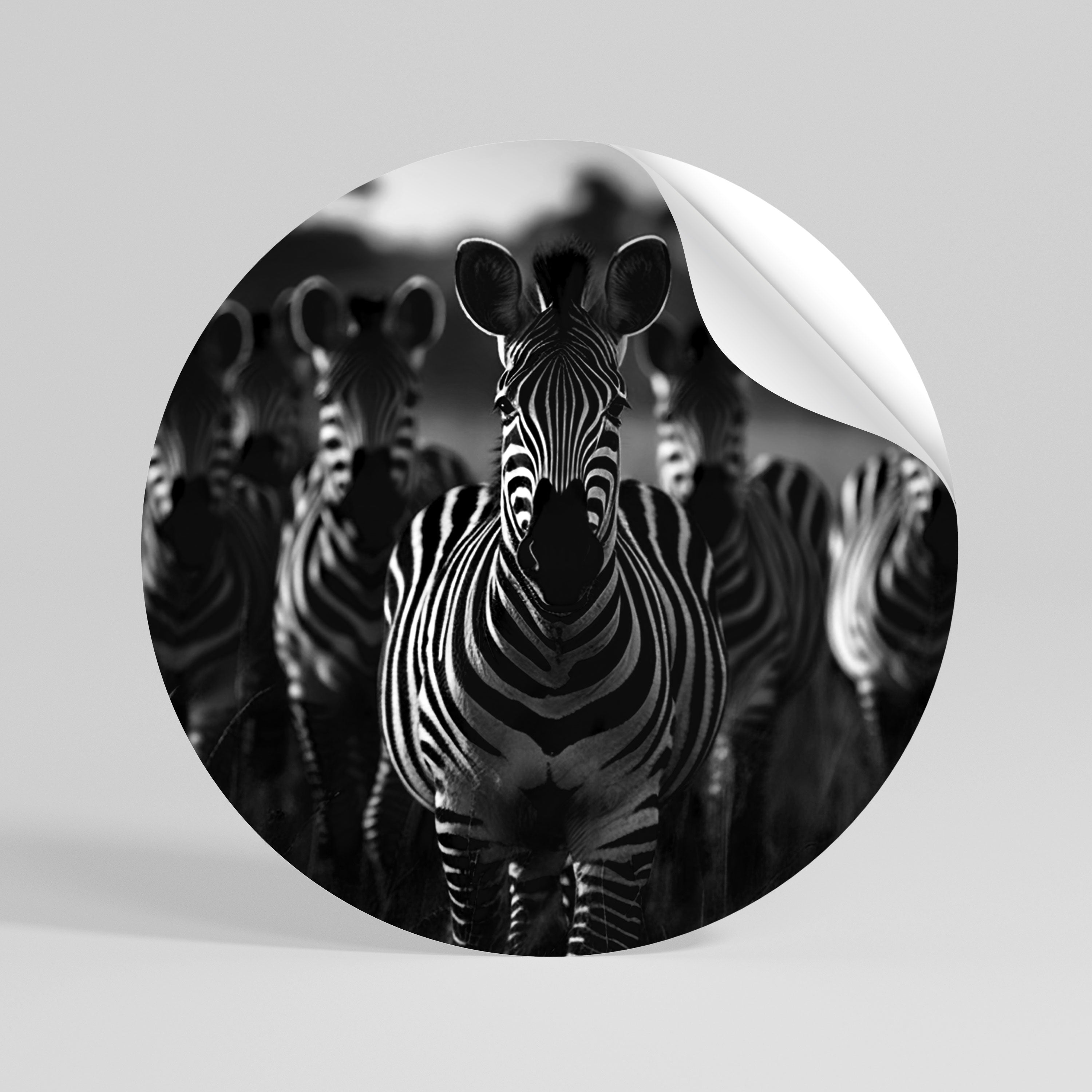 STRIPED SYMPHONY SAGA Autocolante Redondo Removível