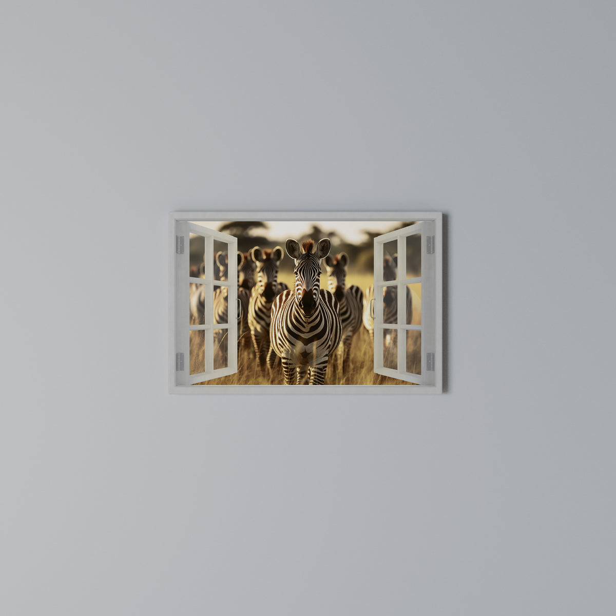 STRIPED SERENADE OUTSIDE Horizontal Canvas Print