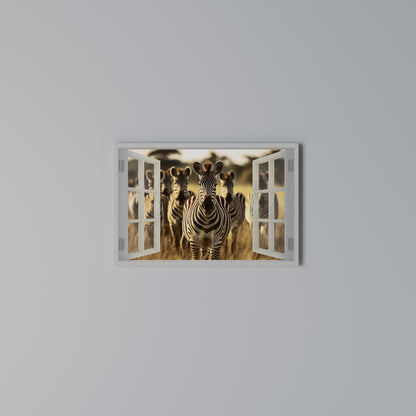 STRIPED SERENADE OUTSIDE Horizontal Canvas Print