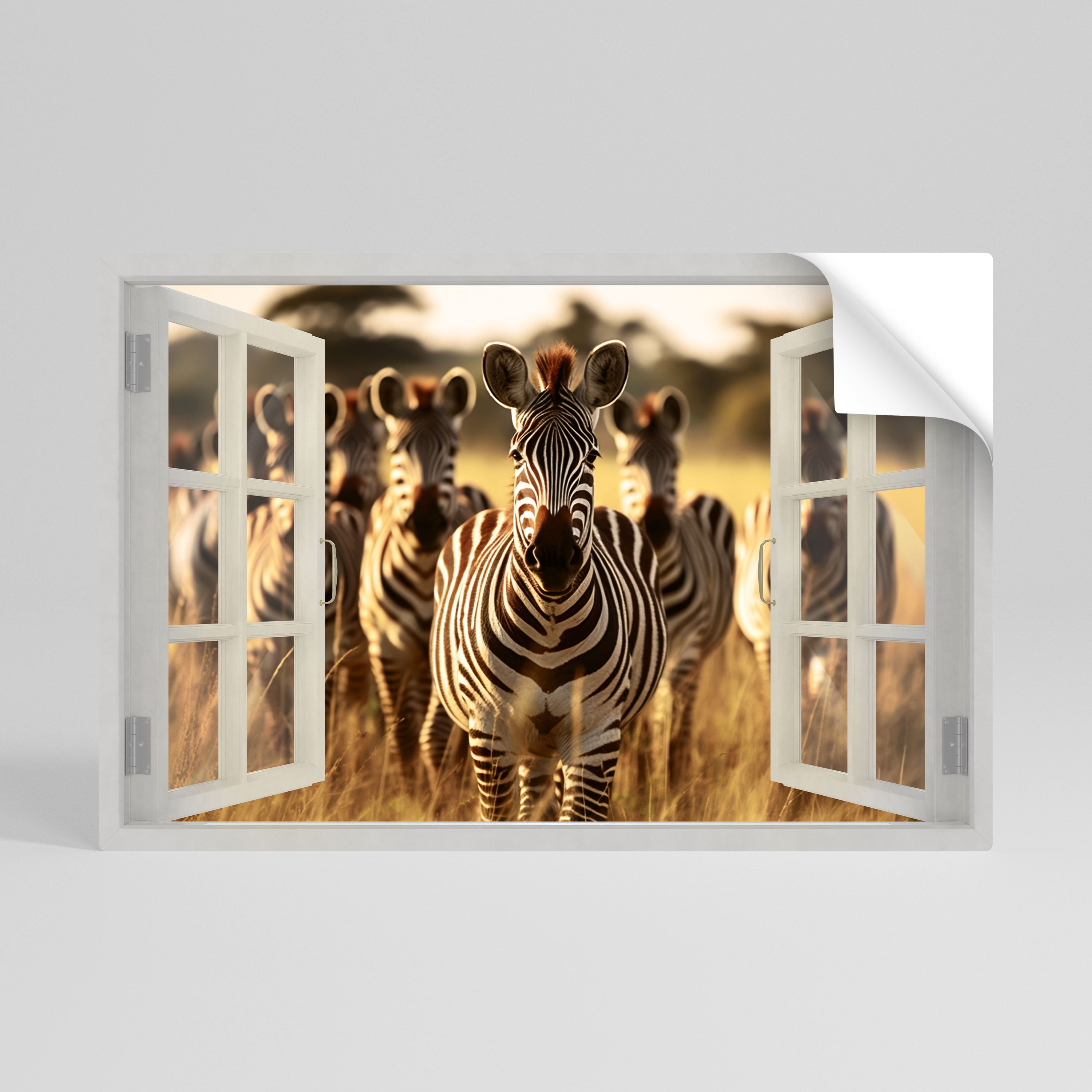 STRIPED SERENADE OUTSIDE Póster Autocolante Horizontal