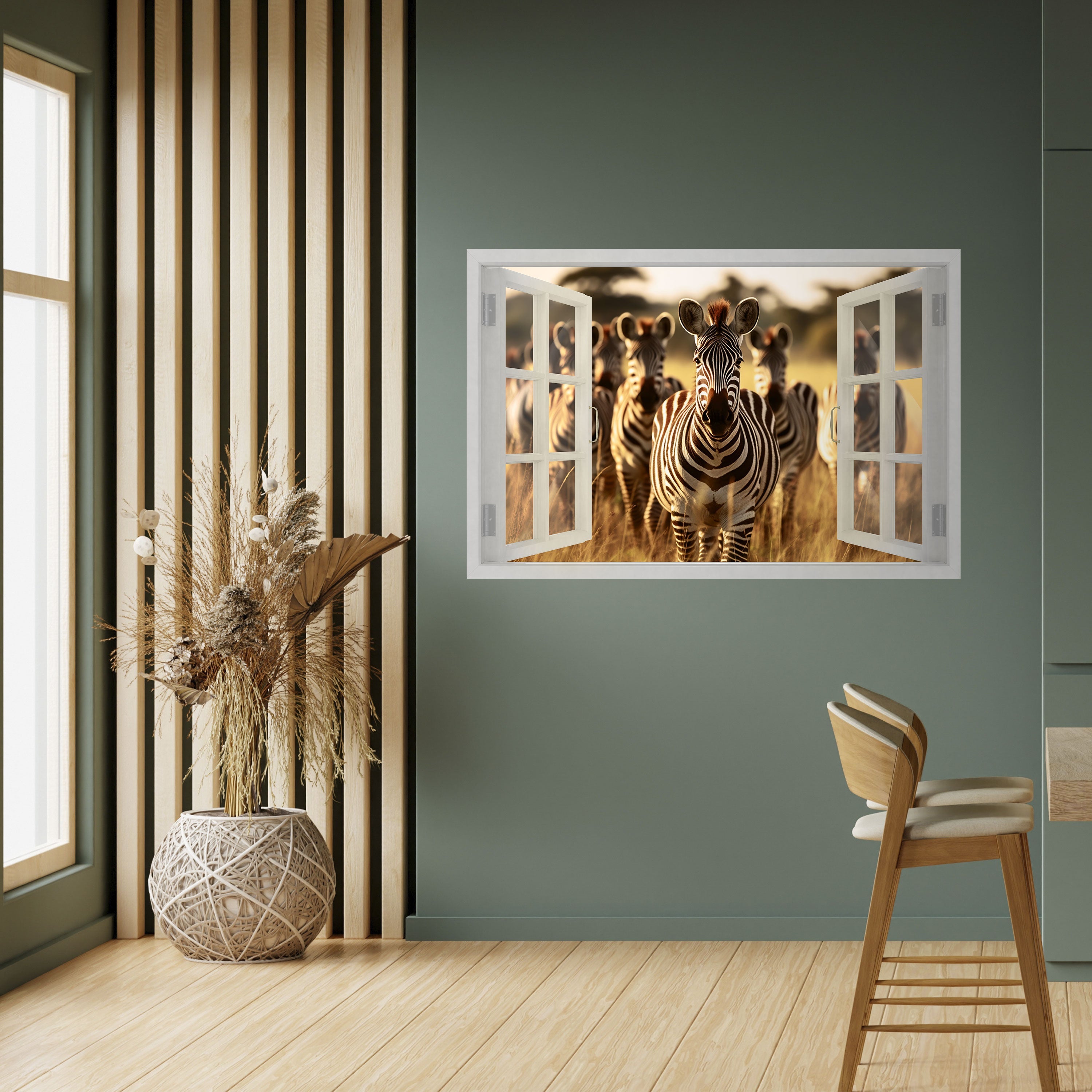 STRIPED SERENADE OUTSIDE Poster Horizontal Autocolante