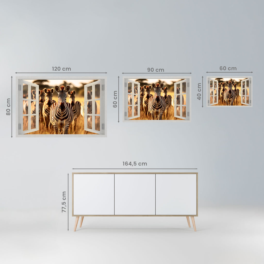 STRIPED SERENADE OUTSIDE Poster Horizontal Autocolante