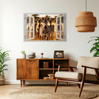 STRIPED SERENADE OUTSIDE Poster Horizontal Autocolante