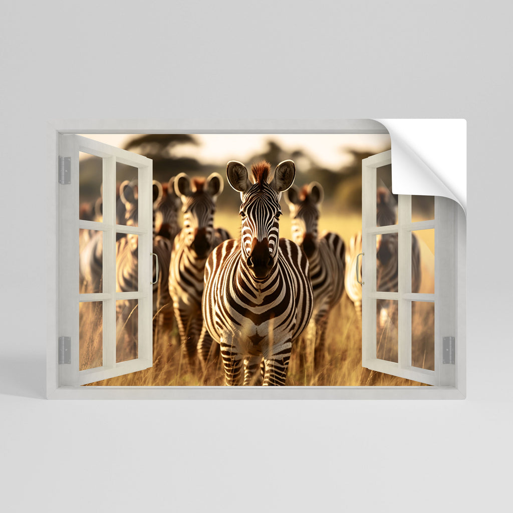 STRIPED SERENADE OUTSIDE Poster Horizontal Autocolante
