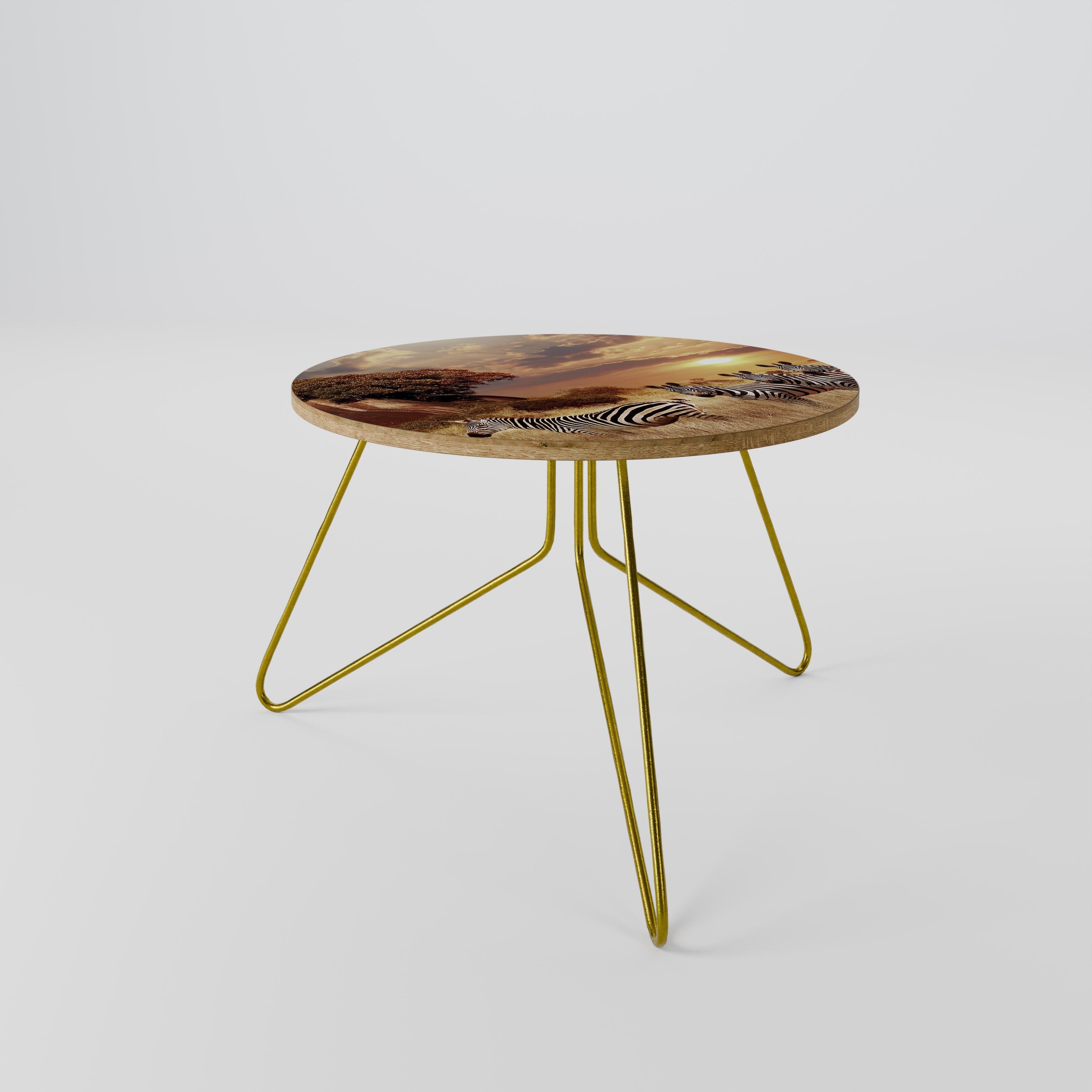 ZEBRA SUNSET SERENADE Mesa de Centro 60