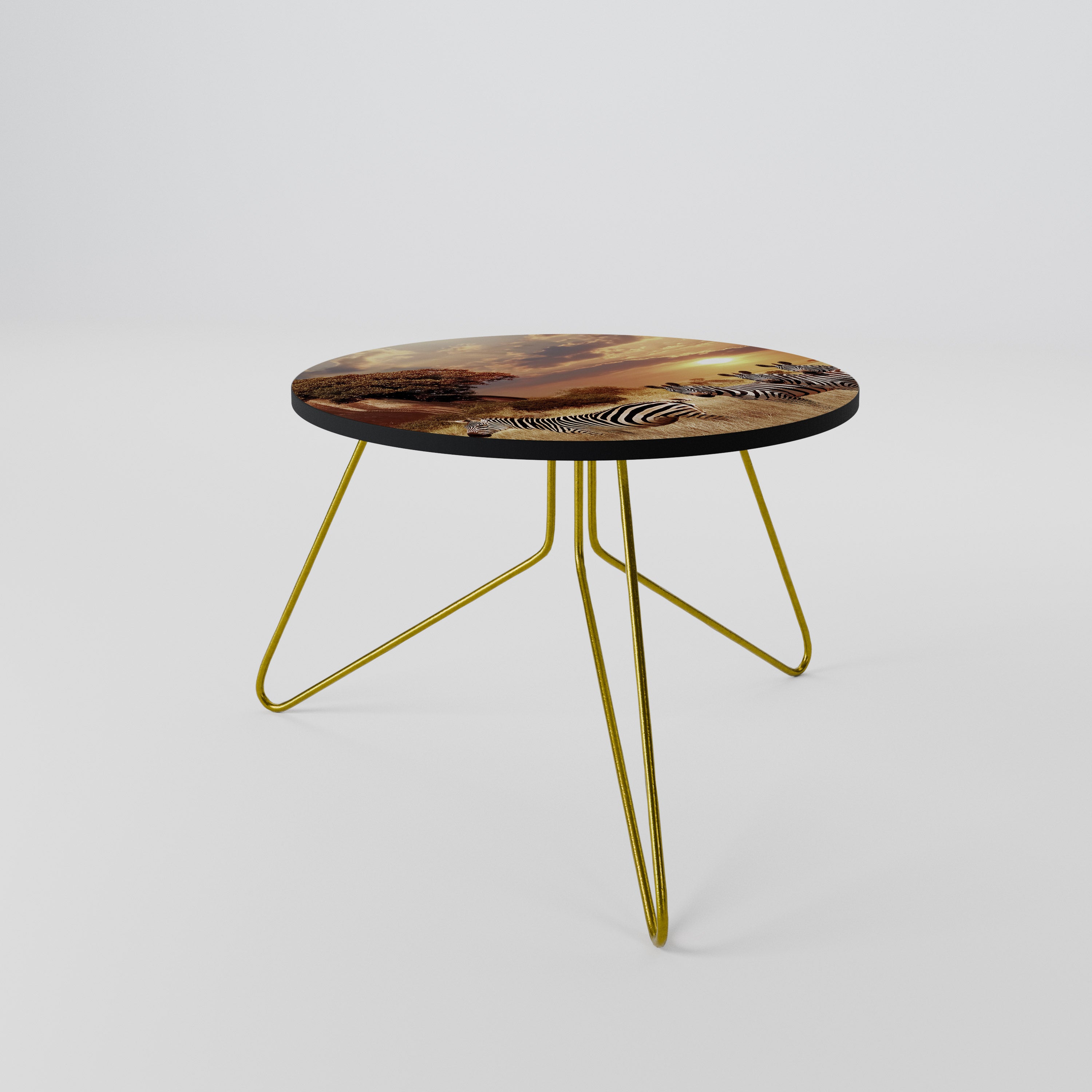 ZEBRA SUNSET SERENADE Mesa de Centro