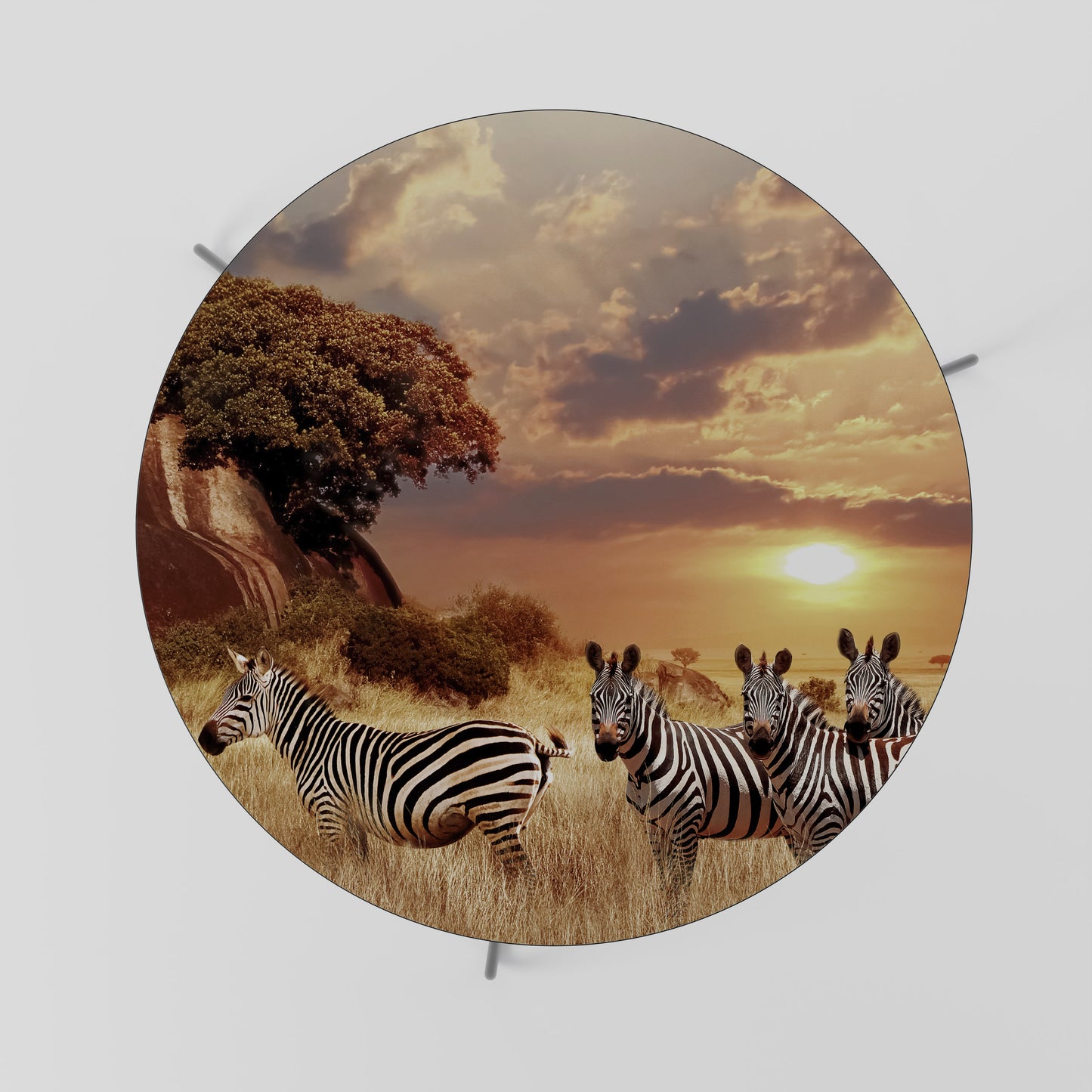 ZEBRA SUNSET SERENADE Mesa de Centro