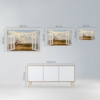 GIRAFFE GAZE WINDOW Peel and Stick Horizontal Poster