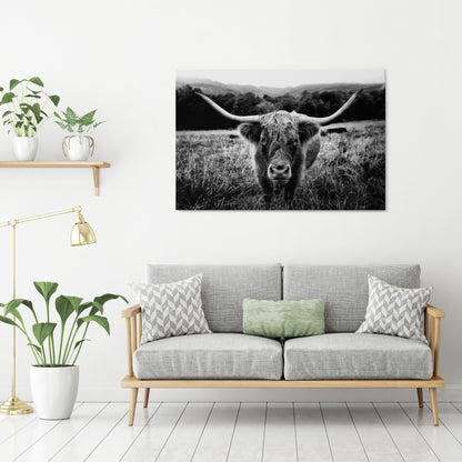 HORNED HERO IN FOCUS Horizontal Canvas Print