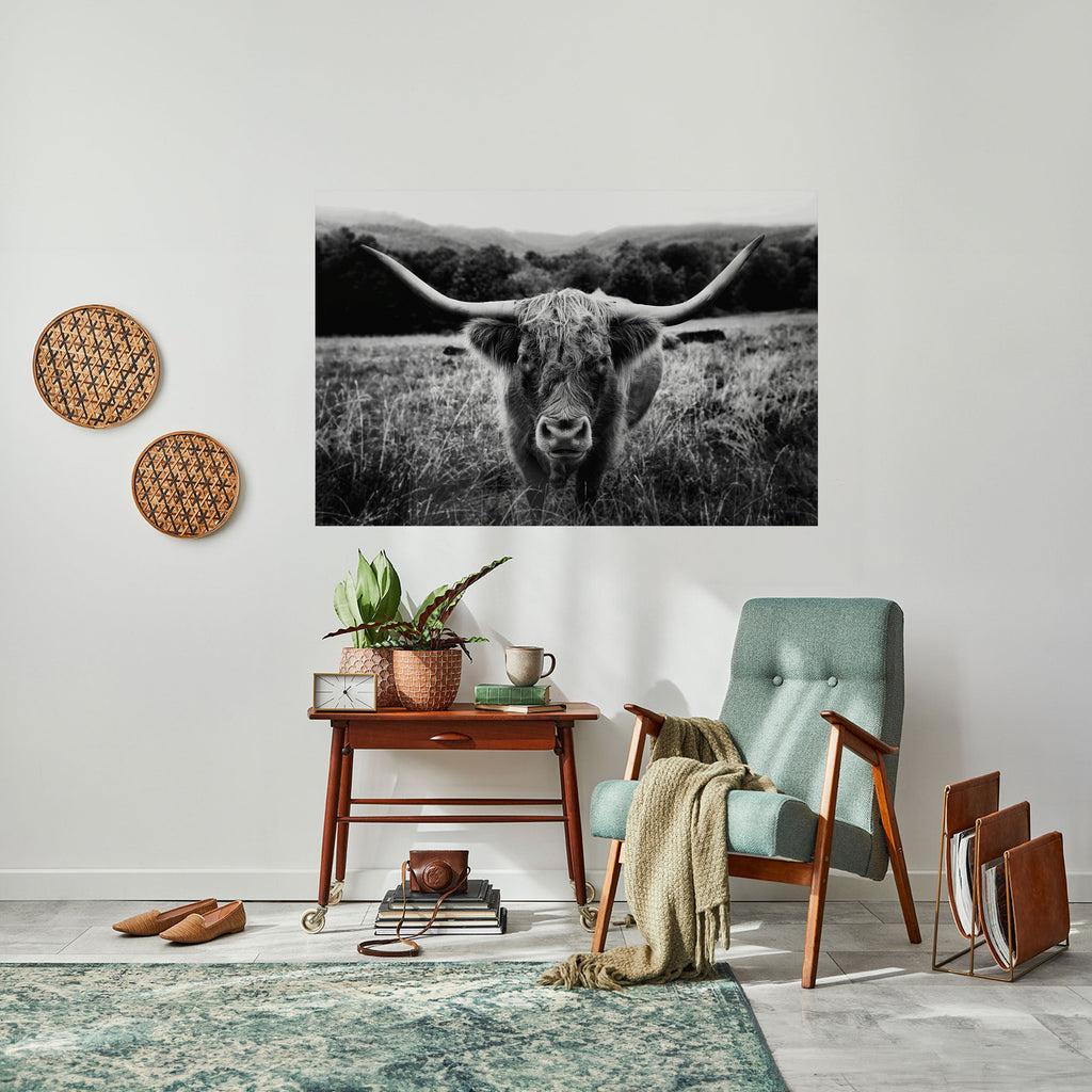 HORNED HERO IN FOCUS Poster Horizontal Autocolante