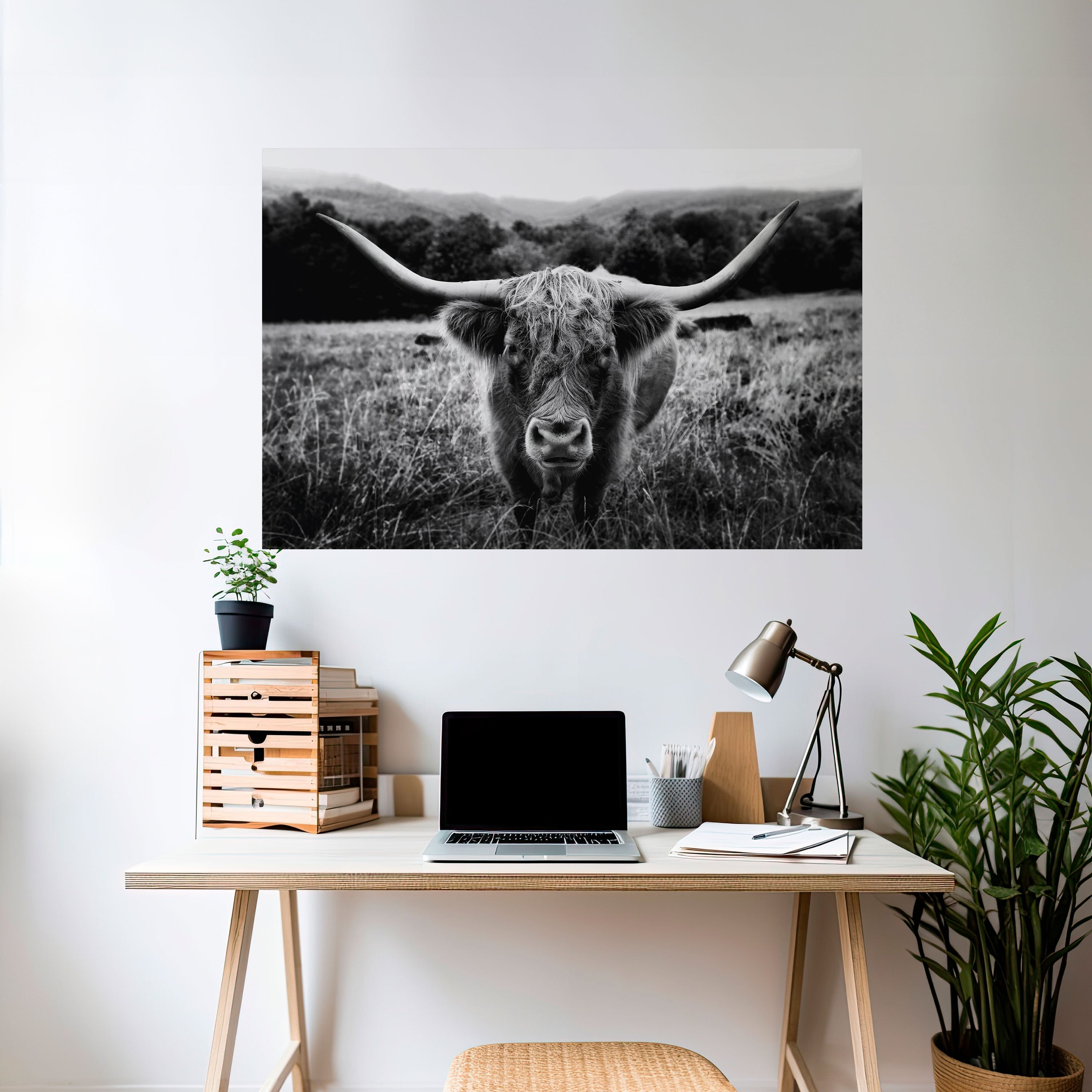 HORNED HERO IN FOCUS Poster Horizontal Autocolante