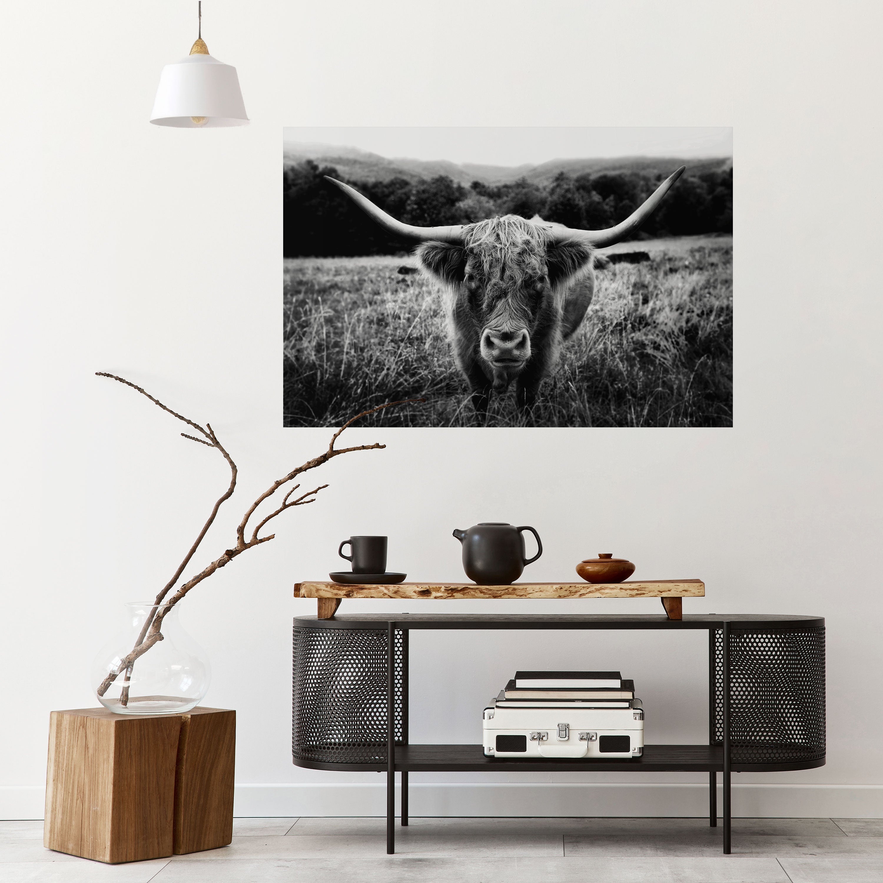HORNED HERO IN FOCUS Peel and Stick Horizontal Poster