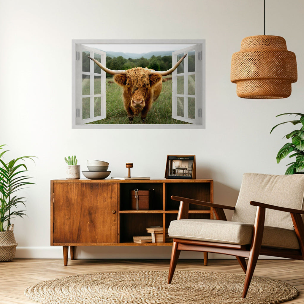 FIELDS OF FOCUS Peel and Stick Horizontal Poster