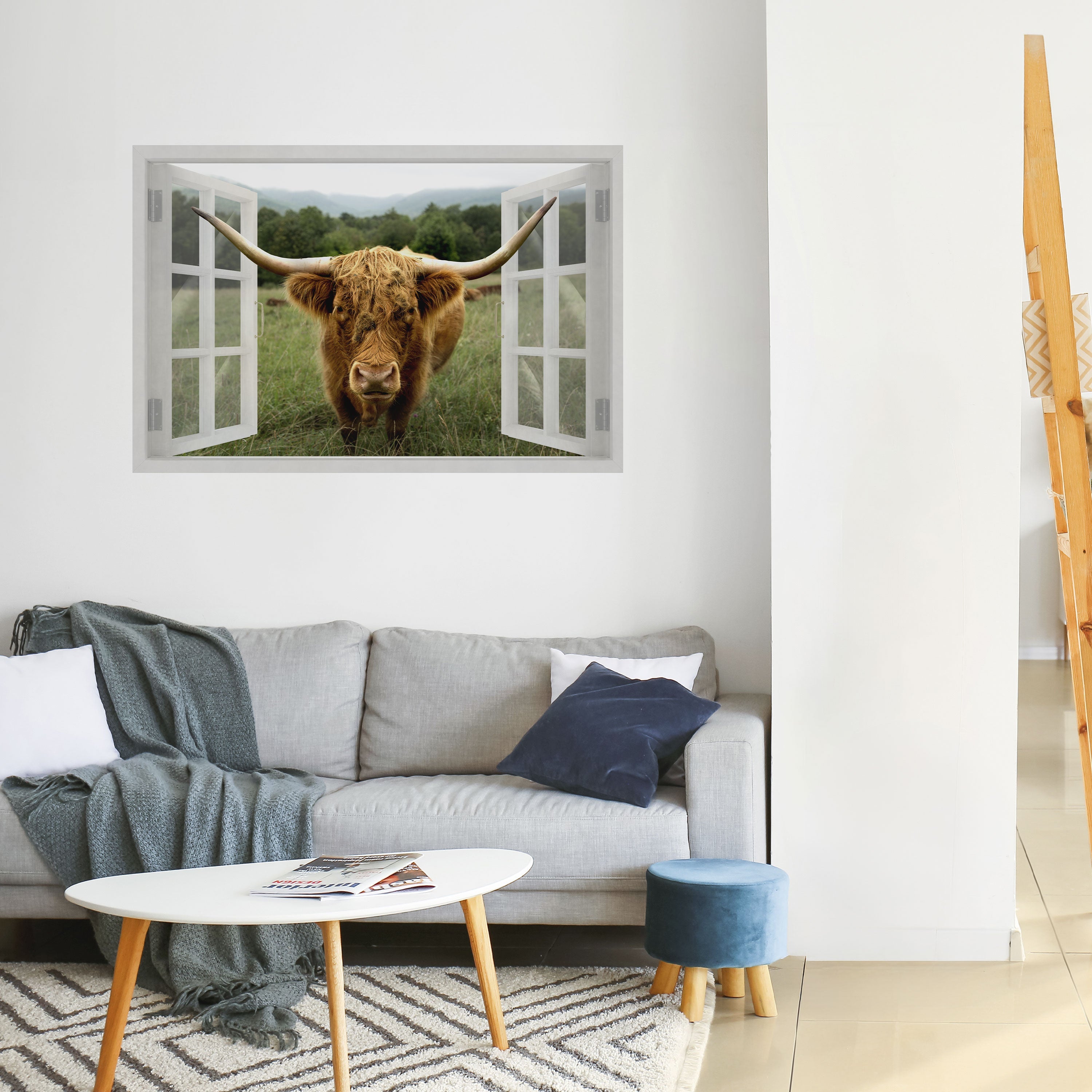 FIELDS OF FOCUS Peel and Stick Horizontal Poster