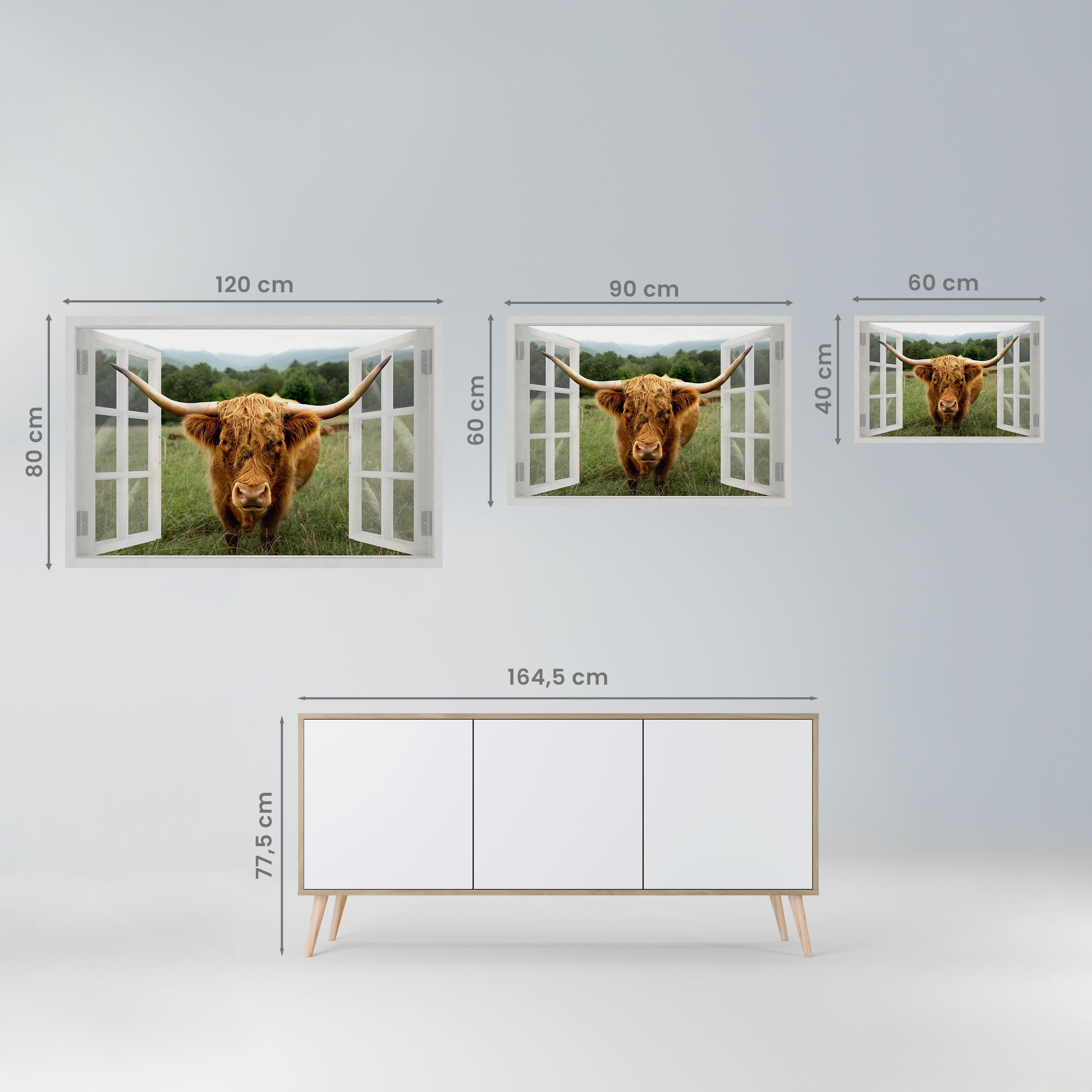 FIELDS OF FOCUS Peel and Stick Horizontal Poster