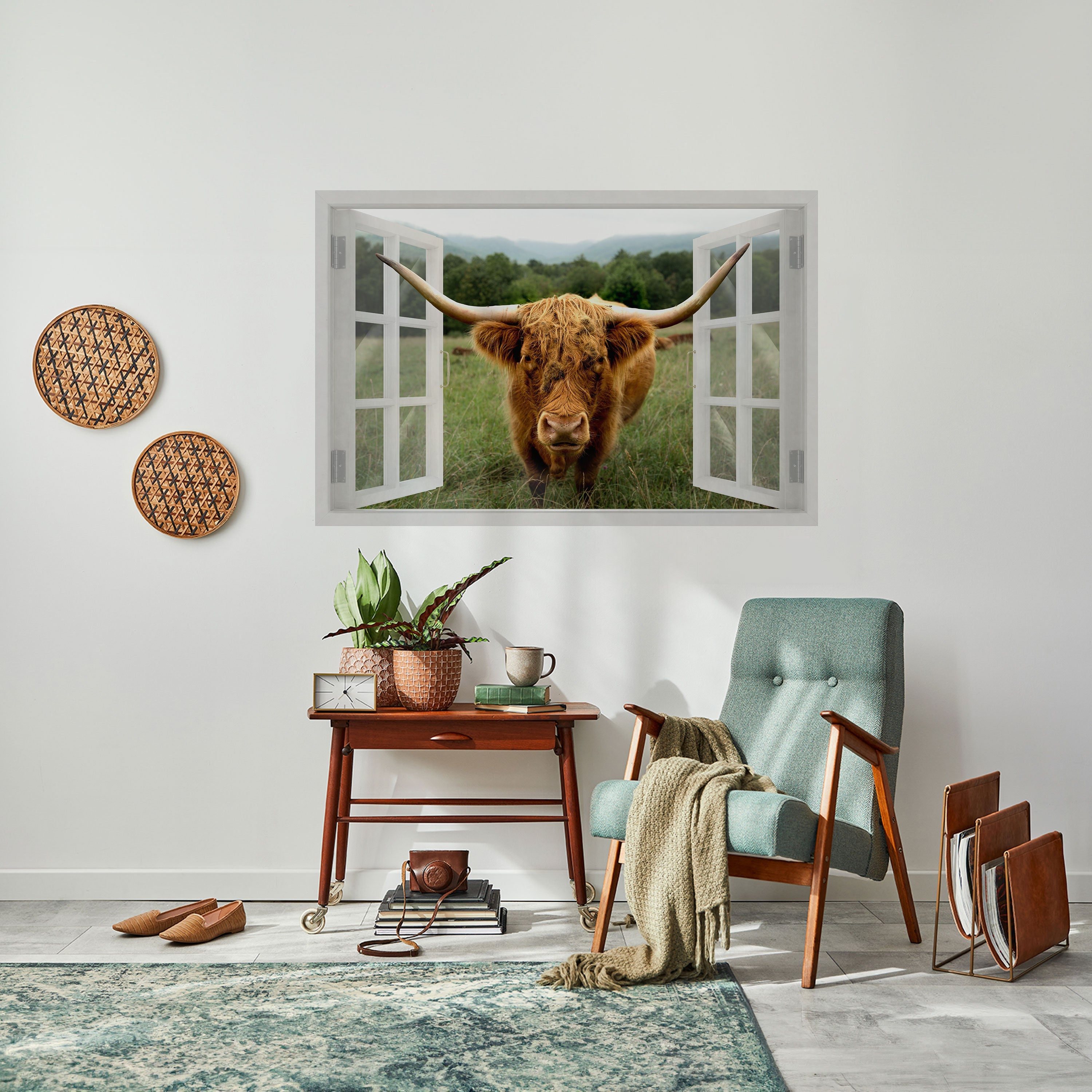 FIELDS OF FOCUS Peel and Stick Horizontal Poster