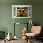 FIELDS OF FOCUS Peel and Stick Horizontal Poster