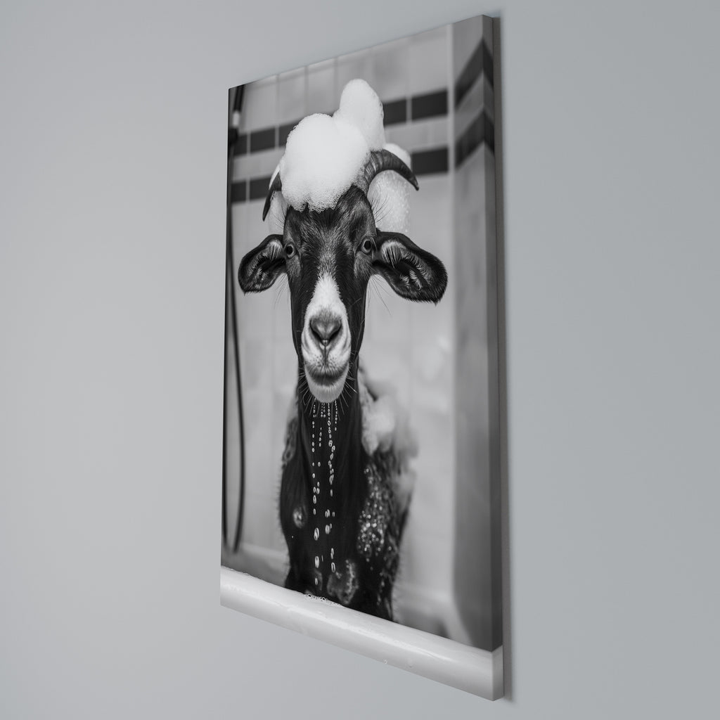 BUBBLE-BATHED BLISS Quadro em tela vertical