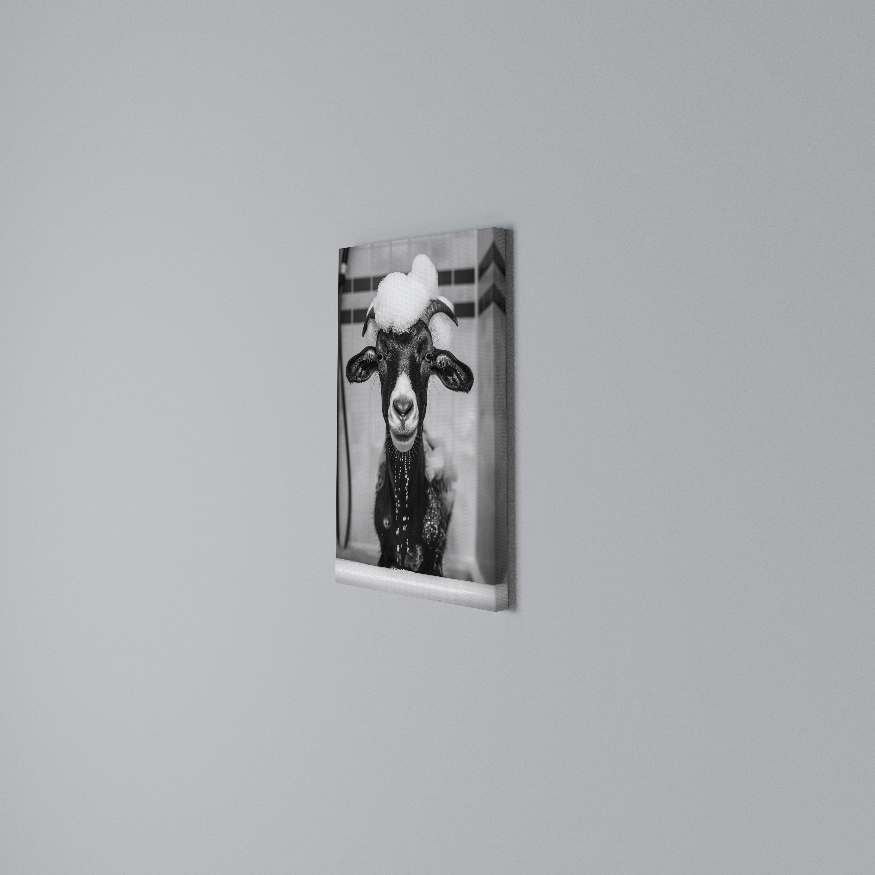 BUBBLE-BATHED BLISS Quadro em tela vertical