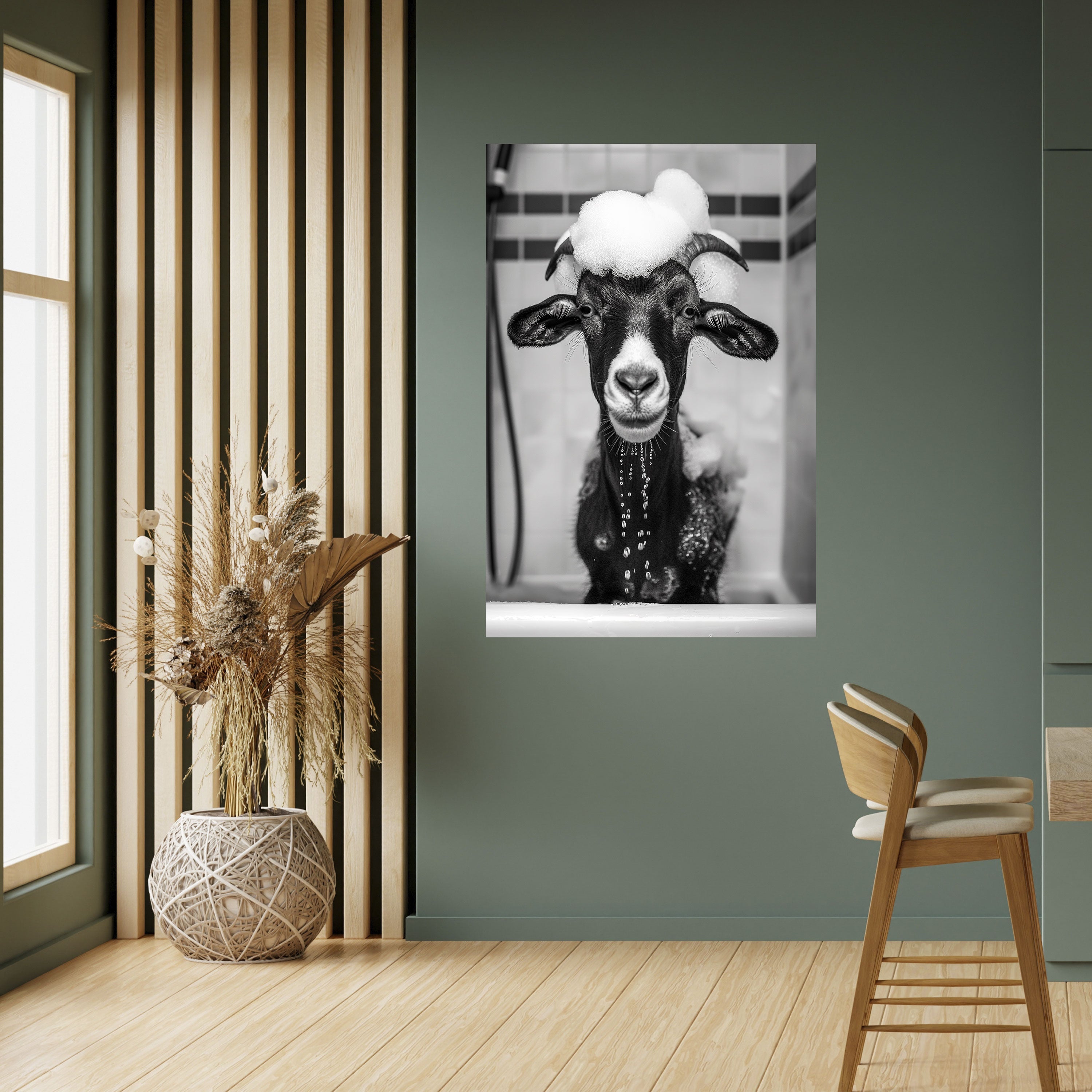 BUBBLE-BATHED BLISS Poster Vertical Autocolante