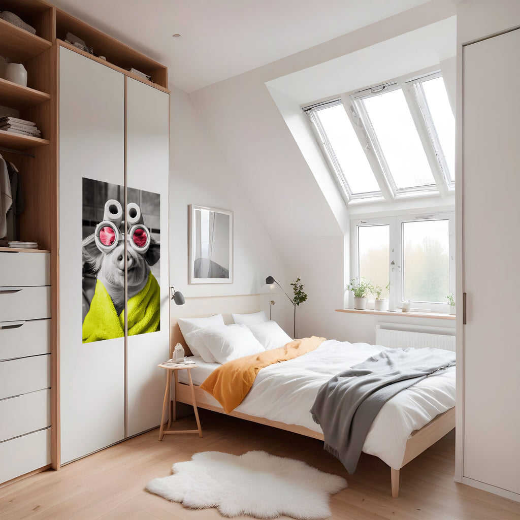 MORNING PIGLET Poster Vertical Autocolante