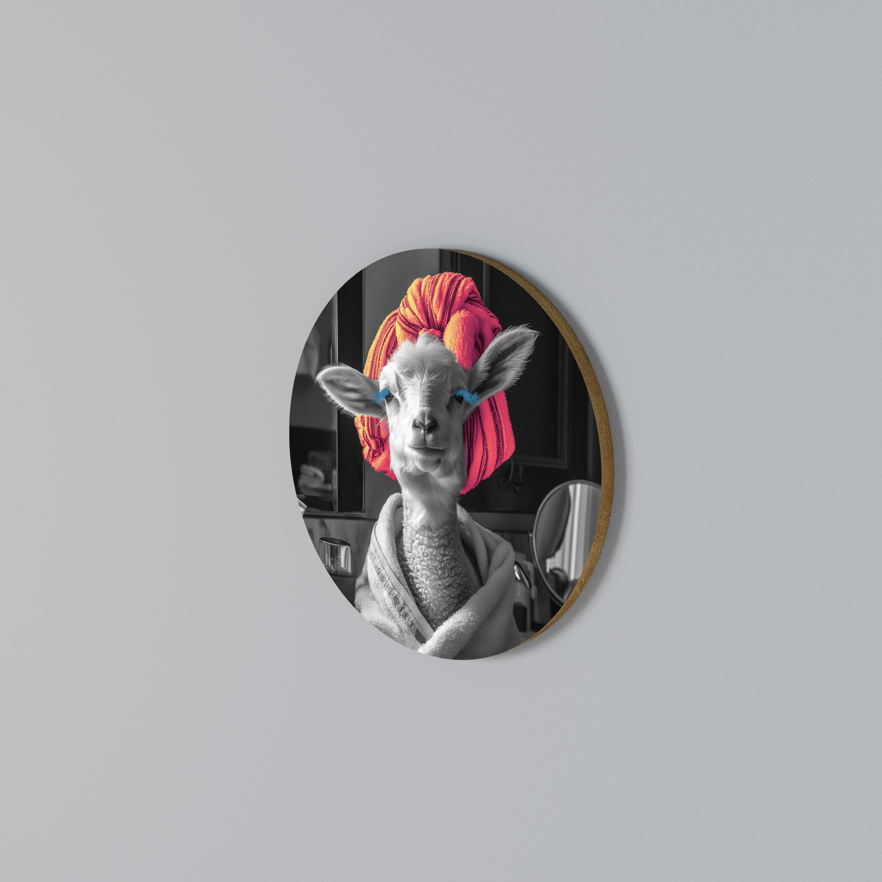 COUTURE CUDDLE Arte de Parede Redonda