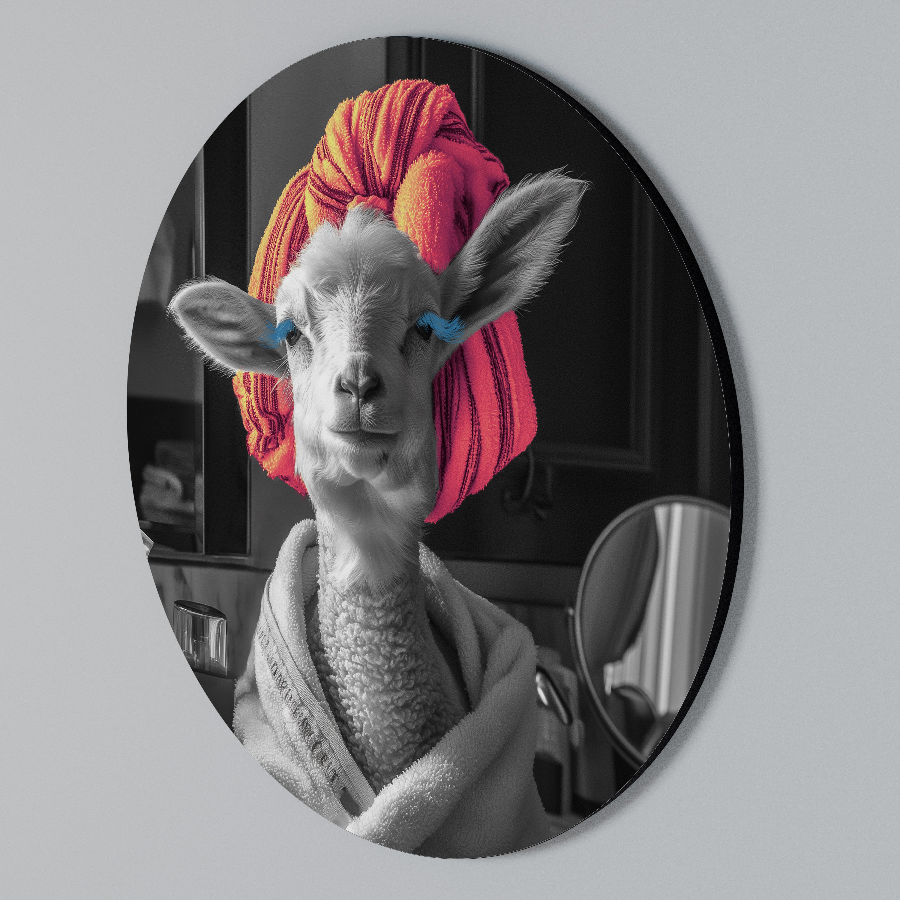 COUTURE CUDDLE Arte de Parede Redonda