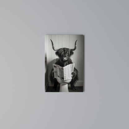 MOO-DY NEWS BREAK Vertical Canvas Print