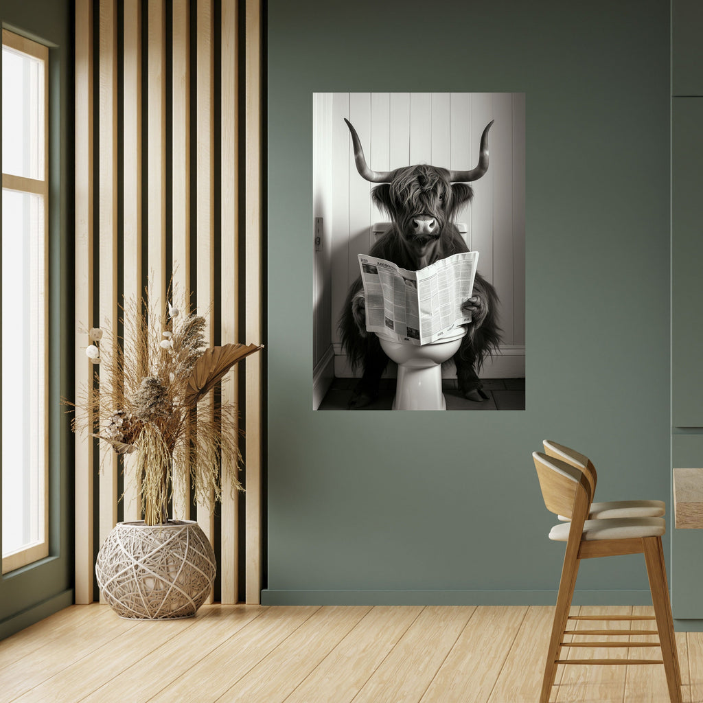 MOO-DY NEWS BREAK Poster Vertical Autocolante