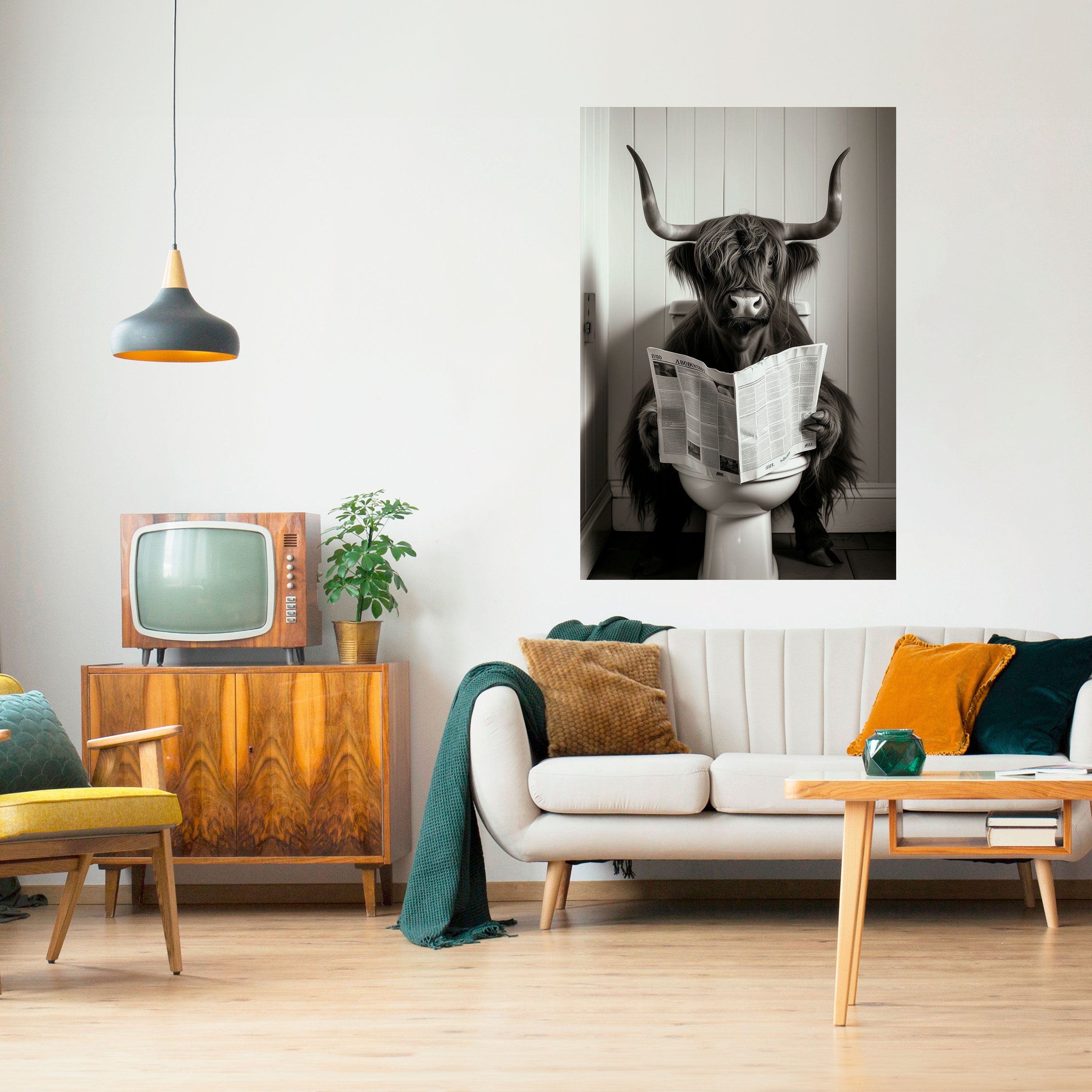 MOO-DY NEWS BREAK Poster Vertical Autocolante