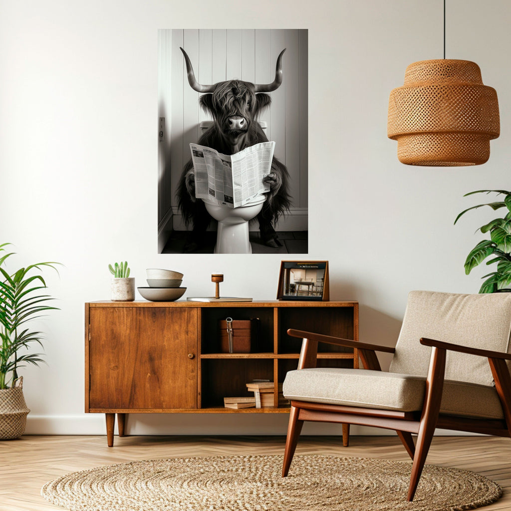 MOO-DY NEWS BREAK Poster Vertical Autocolante