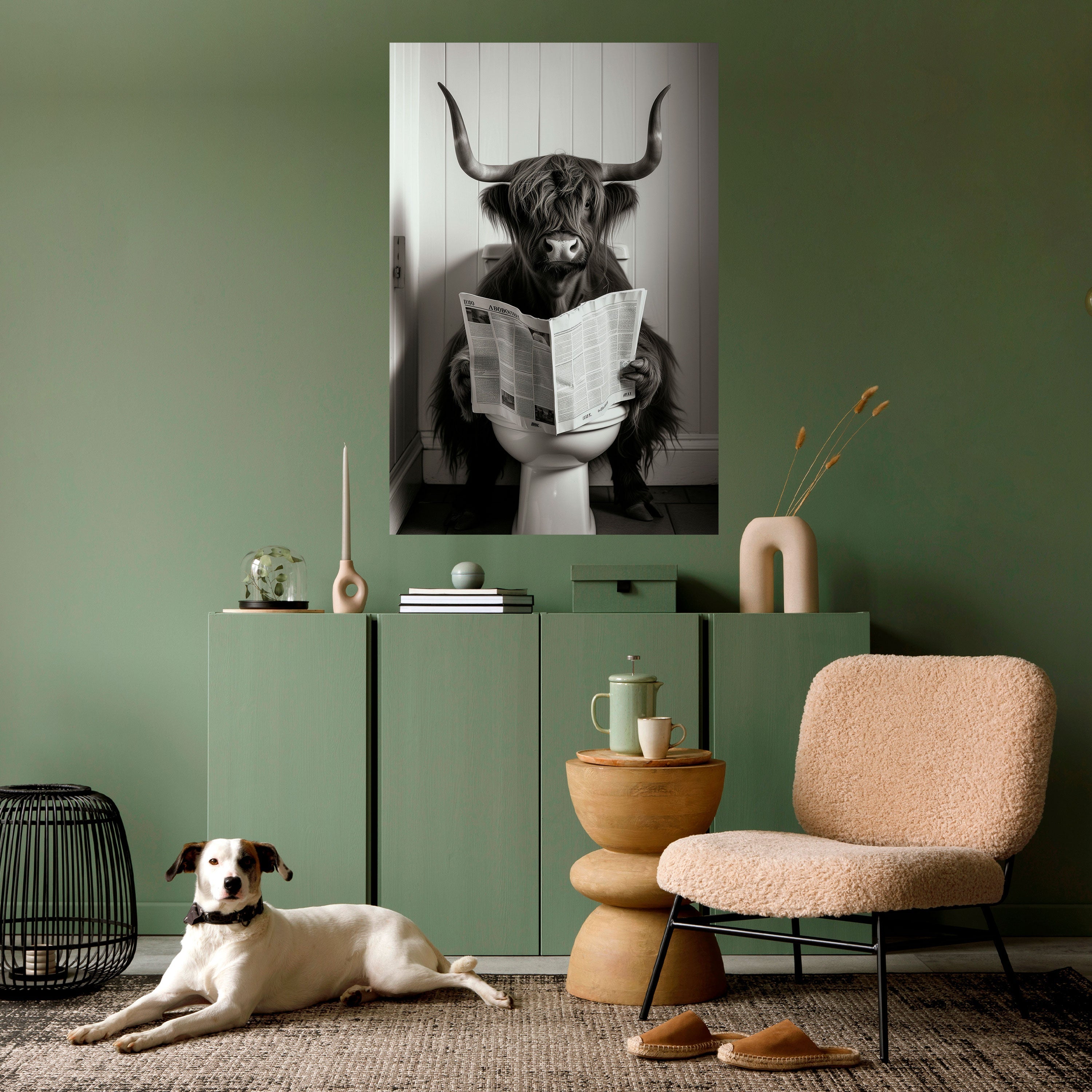 MOO-DY NEWS BREAK Poster Vertical Autocolante